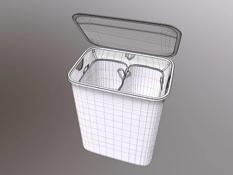 Small Laundry Basket 3D Model