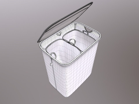 小さなランドリーバスケット 3Dモデル