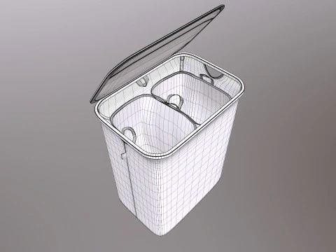 Small Laundry Basket 3D Model