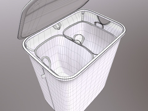 小さなランドリーバスケット 3Dモデル