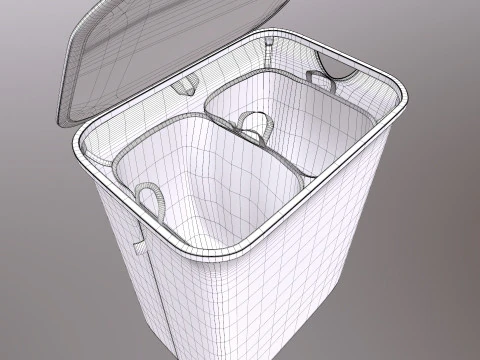Small Laundry Basket 3D Model