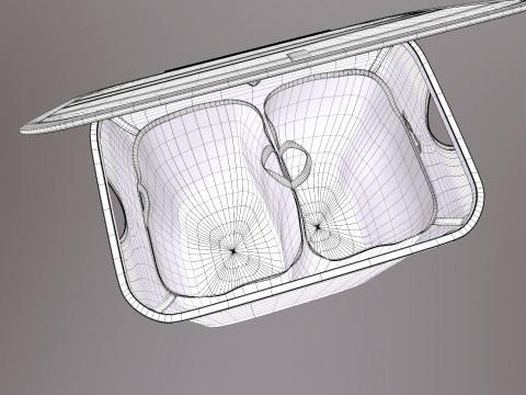 小さなランドリーバスケット 3Dモデル