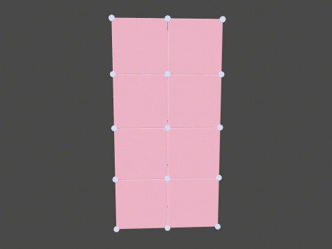 Wardrobe Children Pink Wardrobe 3D Model