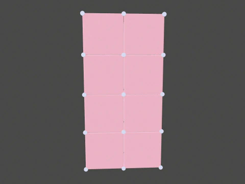 Wardrobe Children Pink Wardrobe 3D Model