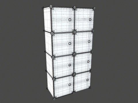 Wardrobe Children Pink Wardrobe 3D Model