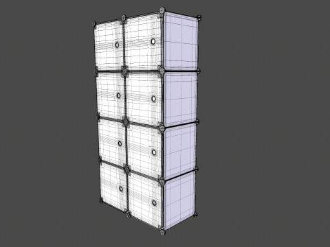 Wardrobe Children Pink Wardrobe 3D Model