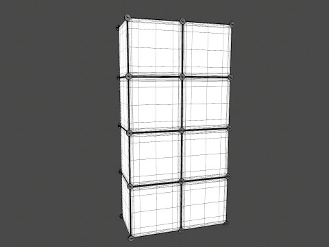Wardrobe Children Pink Wardrobe 3D Model