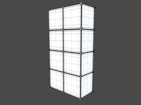 Wardrobe Children Pink Wardrobe 3D Model