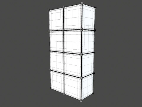 Wardrobe Children Pink Wardrobe 3D Model
