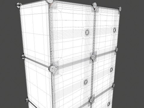 Wardrobe Children Pink Wardrobe 3D Model