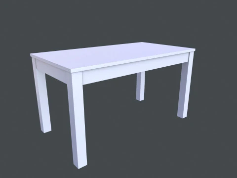 Wooden Table 3D Model