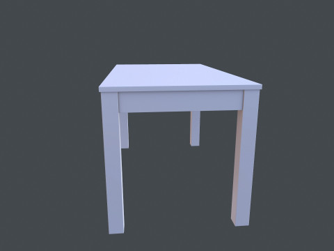 Деревянный стол 3D Модель