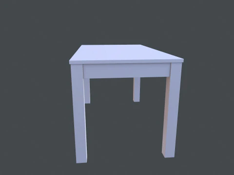Wooden Table 3D Model