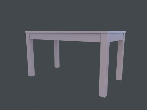 Деревянный стол 3D Модель