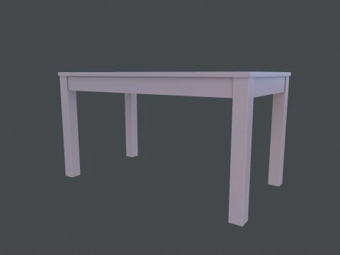 Wooden Table 3D Model