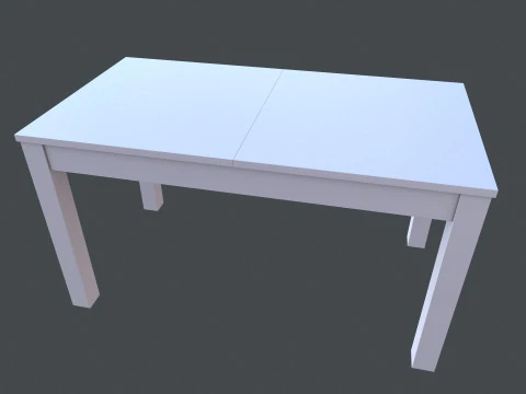 Wooden Table 3D Model