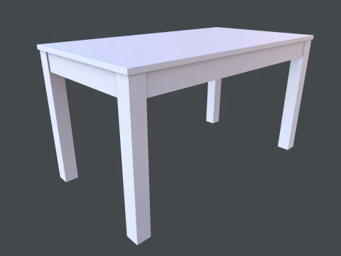 Wooden Table 3D Model