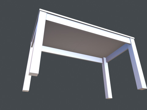 Деревянный стол 3D Модель