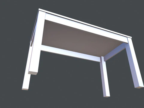 Wooden Table 3D Model