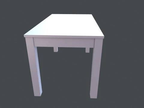 Wooden Table 3D Model