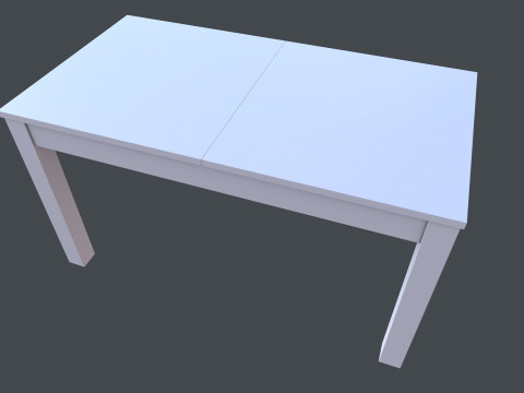 Деревянный стол 3D Модель