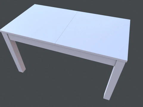Wooden Table 3D Model