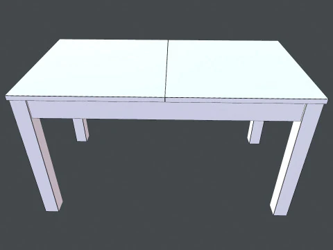 Wooden Table 3D Model