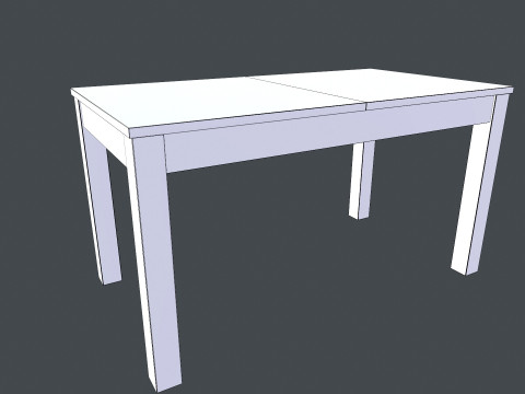 Деревянный стол 3D Модель