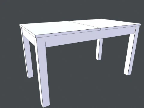 Wooden Table 3D Model