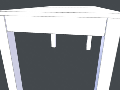 Деревянный стол 3D Модель