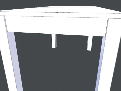 Wooden Table 3D Model