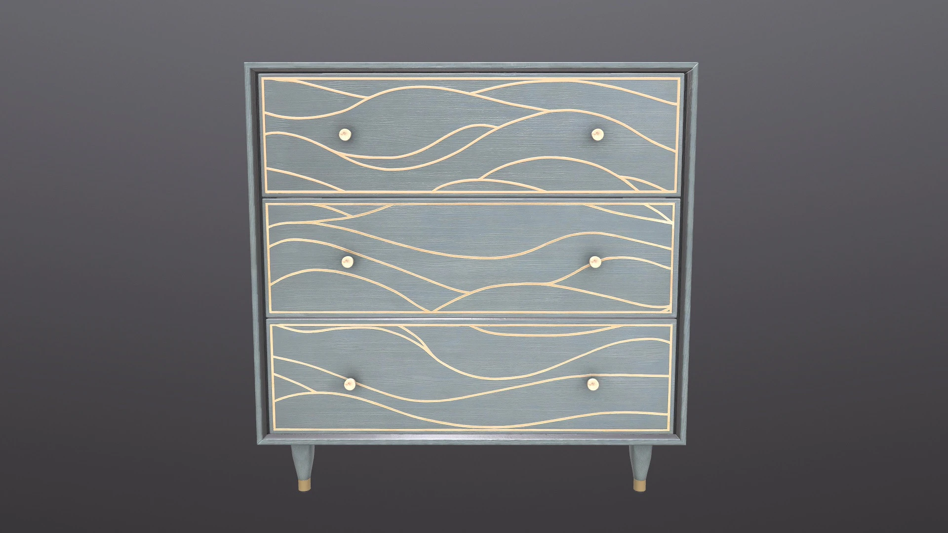 Dresser cabinet 3D Model .c4d .max .obj .3ds .fbx .stl .blend 