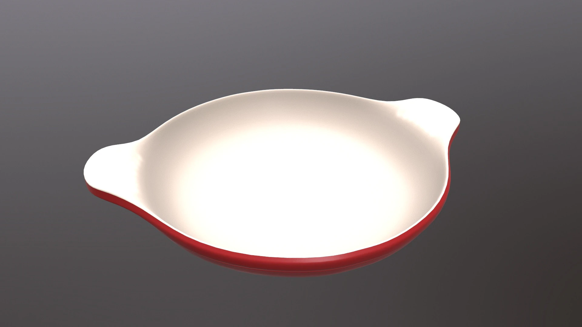 Enameled cast iron red oven dish 3D Model .c4d .max .obj .3ds .fbx .stl .blend 