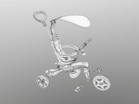 Globber explorer trike 3D Model