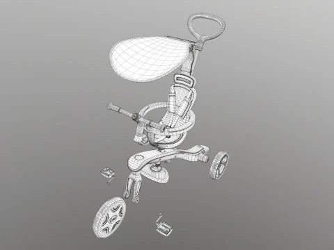 Globber explorer trike 3D Model