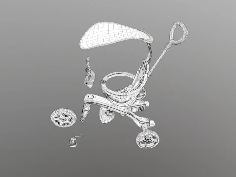 Globber explorer trike 3D Model