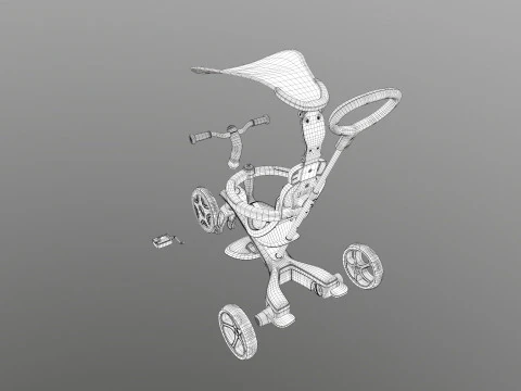Globber explorer trike 3D Model