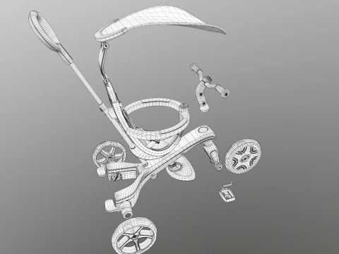 Globber explorer trike 3D Model