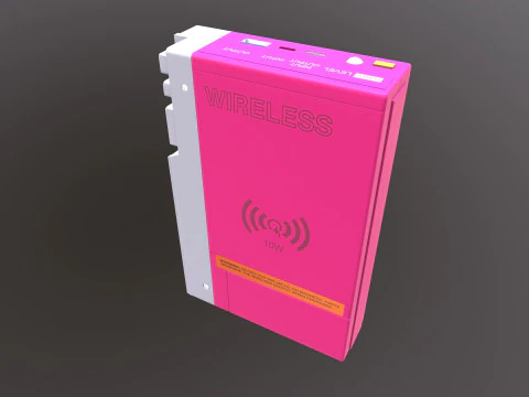 Portable Power Bank Wireless 3D Model