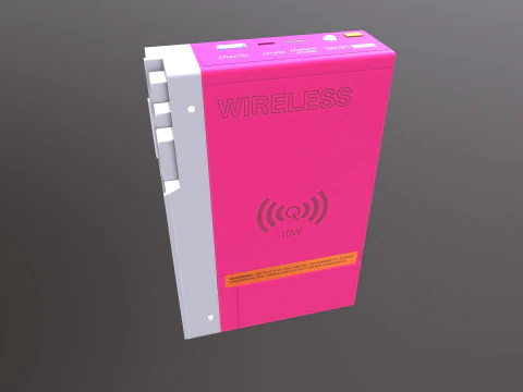 Portable Power Bank Wireless 3D Model