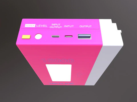 Portable Power Bank Wireless 3D Model