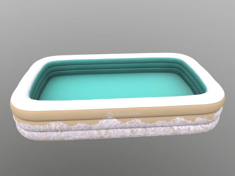 Kolam Renang Tiup Brace Master Model 3D