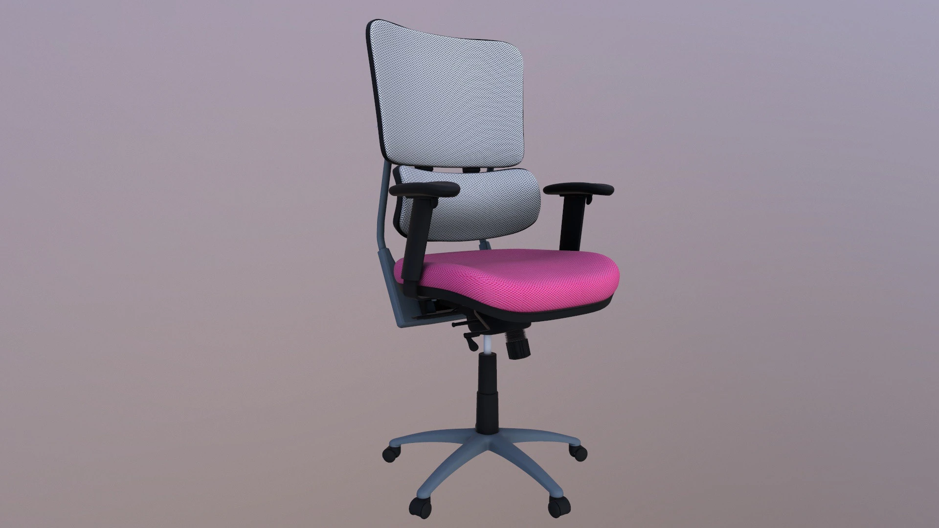 Manager Office Chair with Lumbar 3D Model .c4d .max .obj .3ds .fbx .stl .blend 