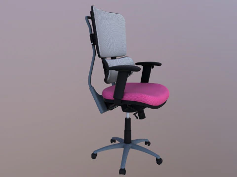 Manager Office Chair with Lumbar 3D Model
