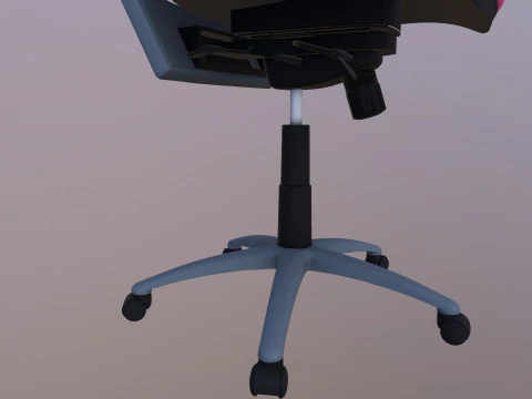 Manager Office Chair with Lumbar 3D Model