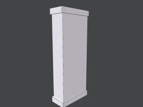 Shelf Glass Cabinet 3D Model