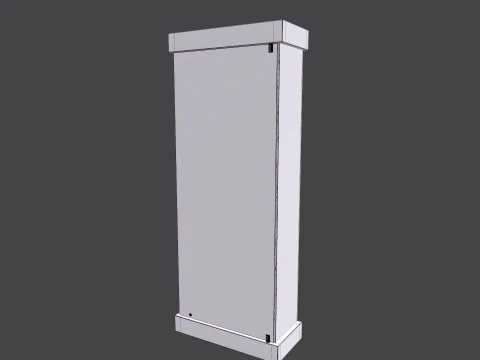 Shelf Glass Cabinet 3D Model