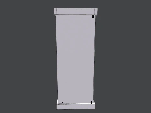 Shelf Glass Cabinet 3D Model