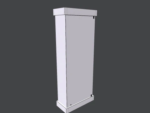Shelf Glass Cabinet 3D Model