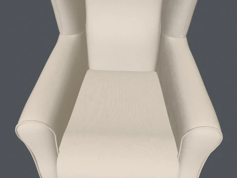 विंगबैक चेयर 3D मॉडल